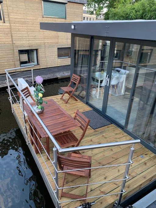 Ferienwohnung Unique New Houseboat Moored 4 Zwartsluis Exterior foto